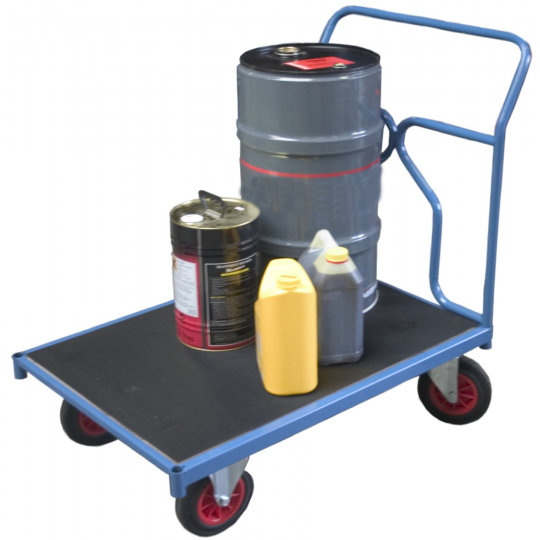 Chariot plateau caoutchouc 1000x700 Chariot plateau caoutchouc 1000x700