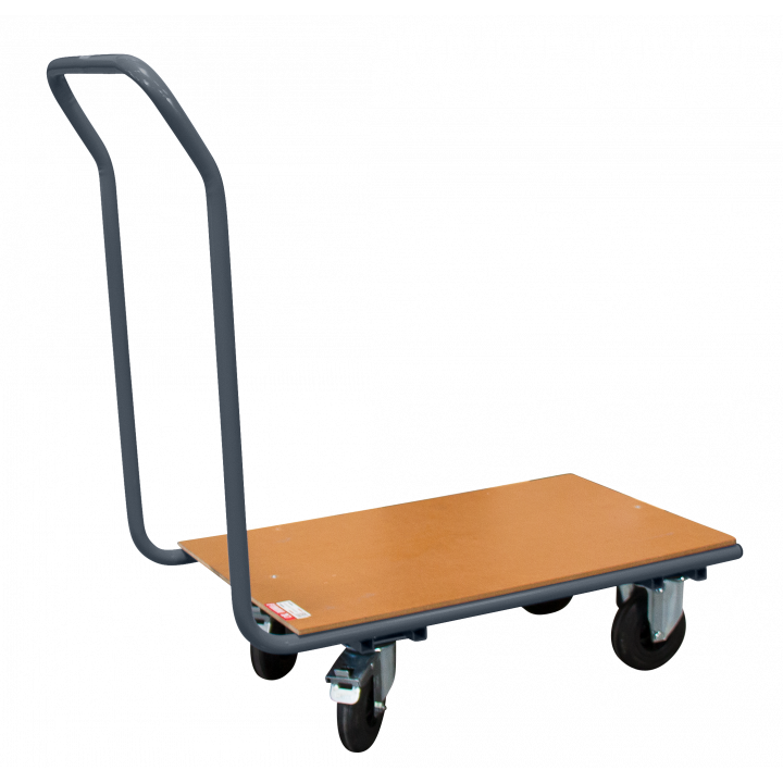 Chariot 250 kg 720 x 450 mm dossier fixe roues Ø 125 mm