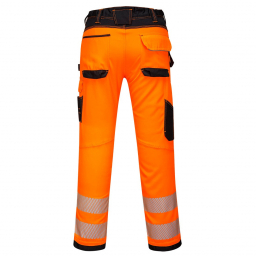 Pantalon de travail PW3 Hi-Vis hautes vivibilité Portwest orange noir