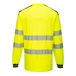 T-Shirt Haute Visibilité ML jaunes arriere